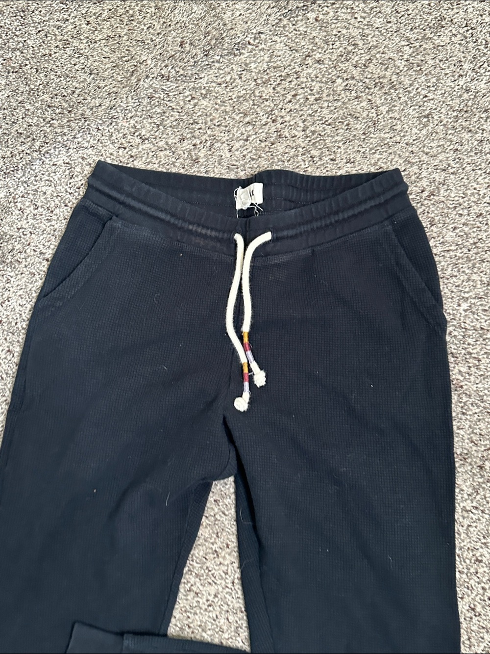 Pact organic cotton Black Thermal Jogger Pants with Drawstring size s - Picture 4 of 8